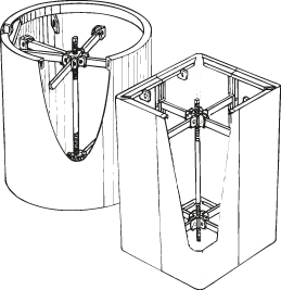 Croquis carré et rond